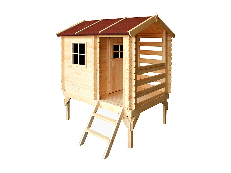 Casetta legno per bambini - L182xL146xA205 cm / 1.1m² - M501B