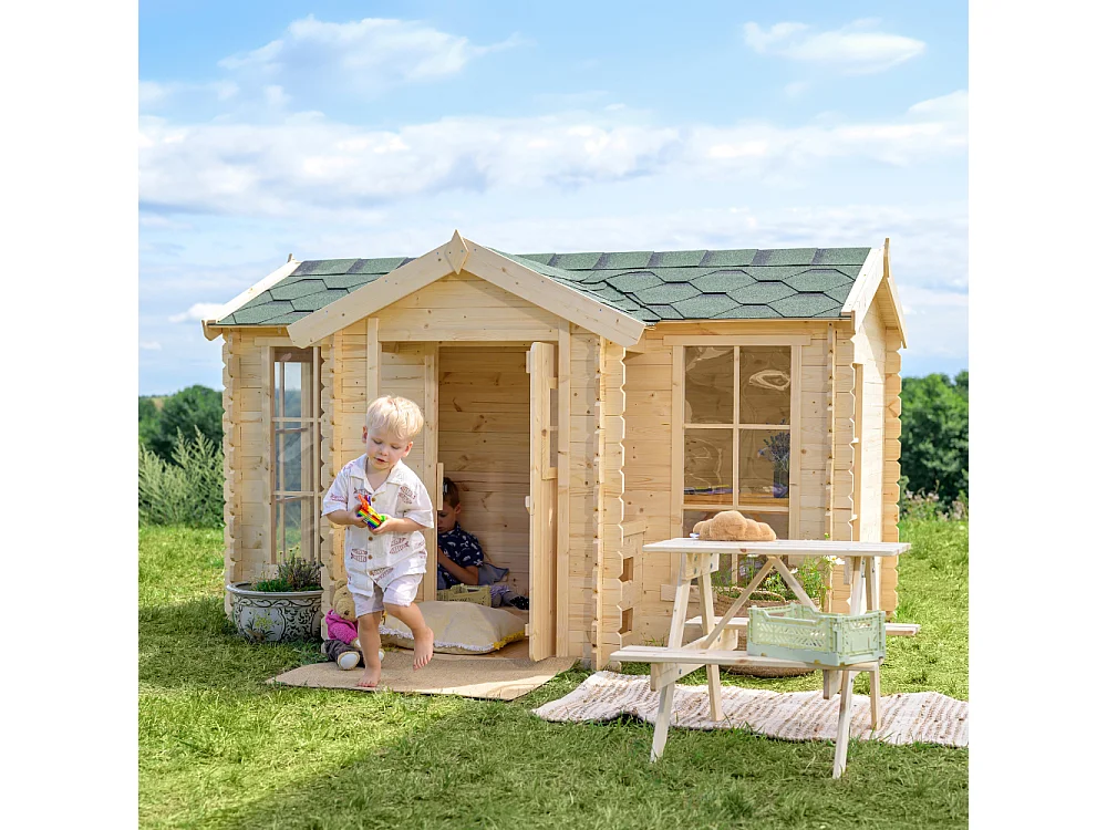 Maison en bois pour enfants -  241x187xH151cm/2.63m2 - M520