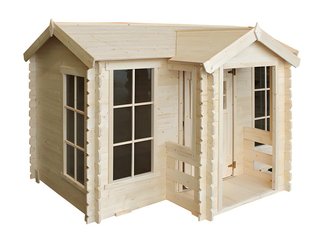 Casa de madera para niños - L187xL241xA151cm/ 2.63m2  - TIMBELA M520
