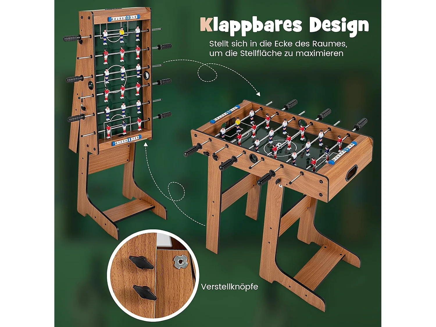 Tischkicker klappbar