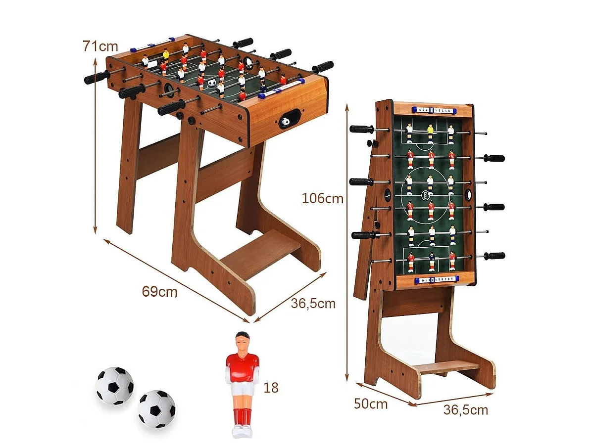 Gioco del calcio balilla per bambini Tavolo da calcio balilla pieghevole