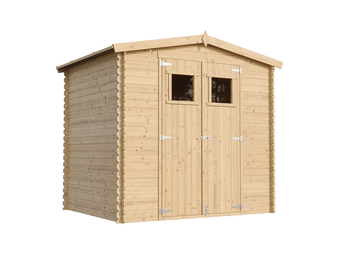 Abri de jardin en bois AVEC SOL TRAITÉ - I236xL226xH218 cm/ 4.33 - TIMBELA M369+M369G
