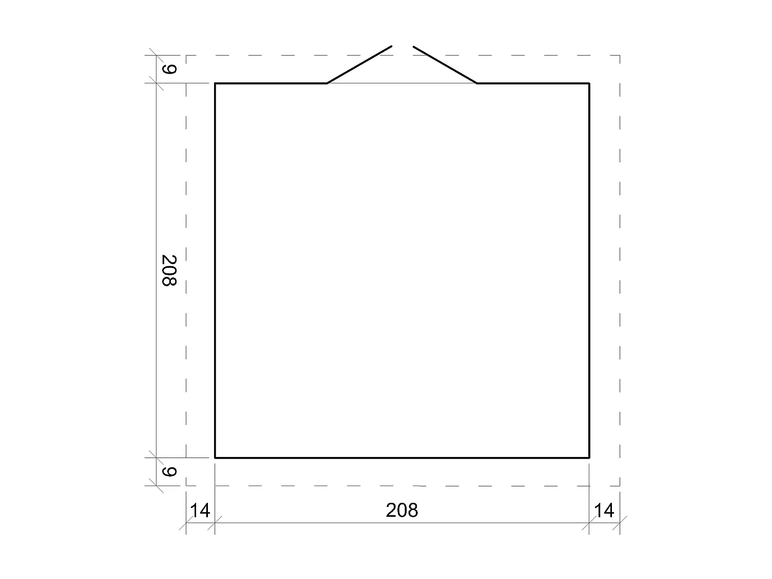Abri de jardin en bois avec plancher LP ProStruct - 226x236xH224 cm / 4.33 m² - M369+M369G