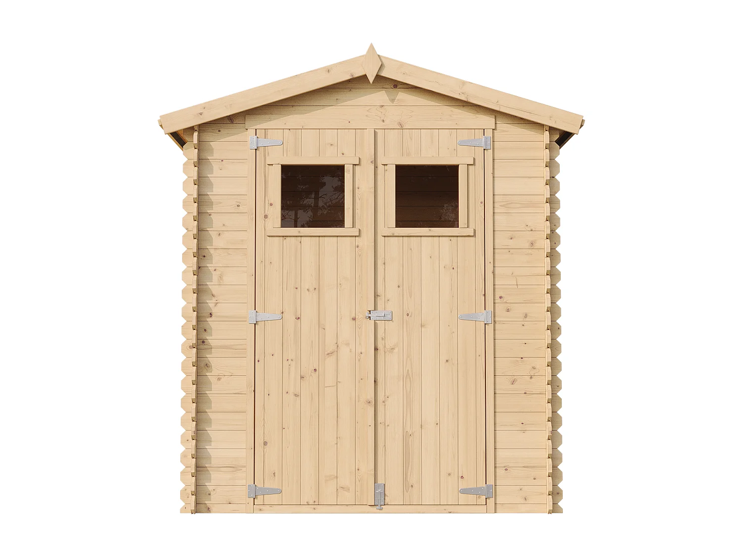 Abri de jardin en bois - I196xL136xH218 cm/ 1.98 m2- TIMBELA M367