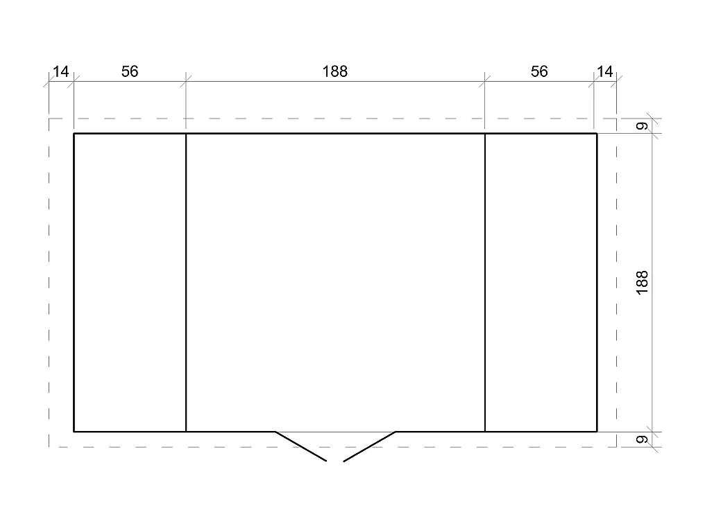 Holzhaus gartenhaus mit brennholzschuppen und boden imprägnierte - 3.53+0.97+0.97 m² - M391+M391G