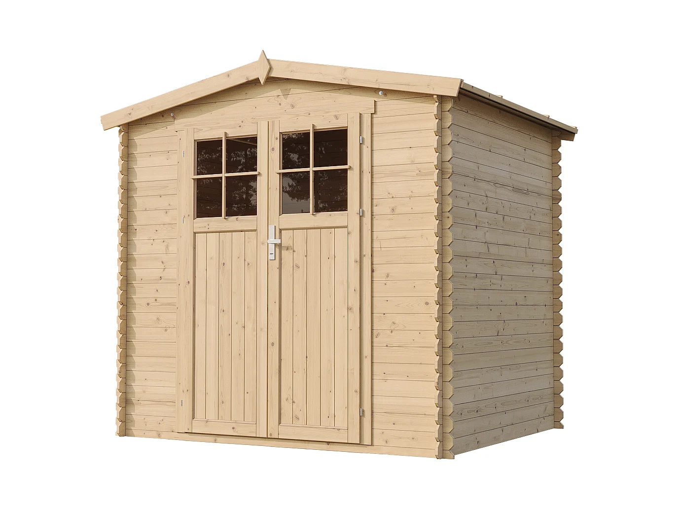 Gartenhaus holz mit hochwertige abschließbare tür und boden imprägnierte - 4.33 m² - M369F+M369G