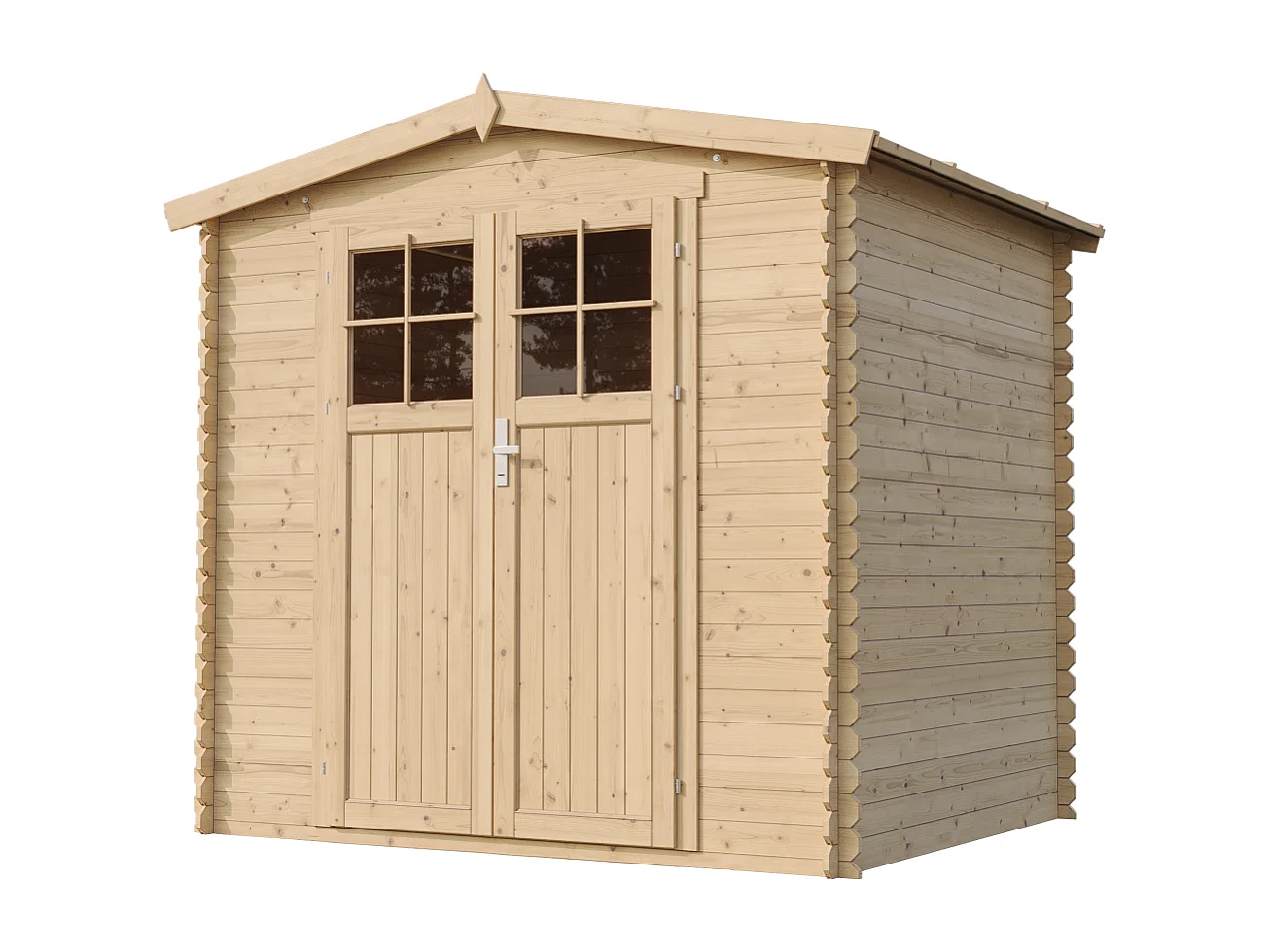 Gartenhaus holz mit hochwertige abschließbare tür und boden imprägnierte - 4.33 m² - M369F+M369G