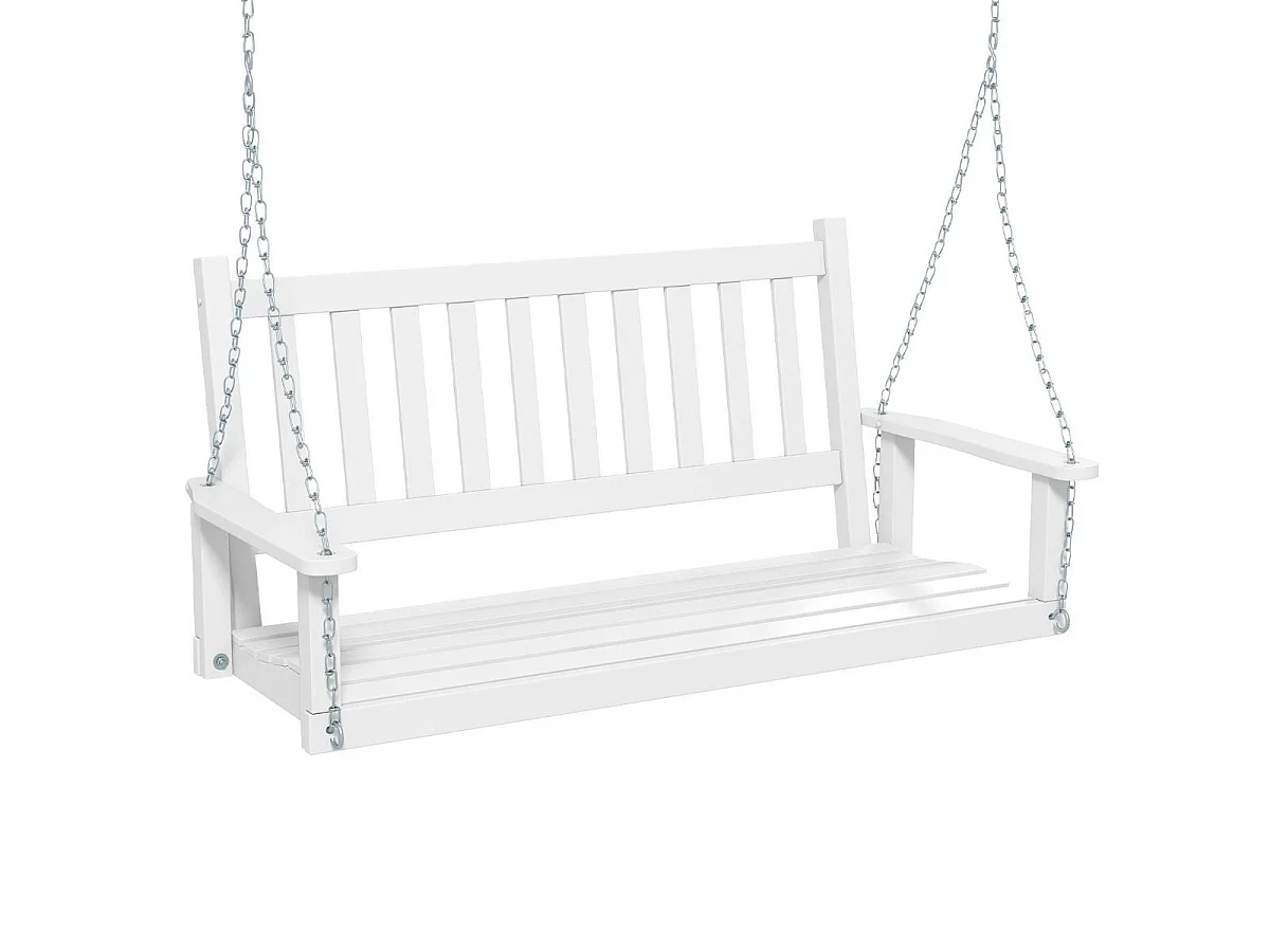 Altalena da giardino in legno per 2 persone 136 x 67 x 63 cm