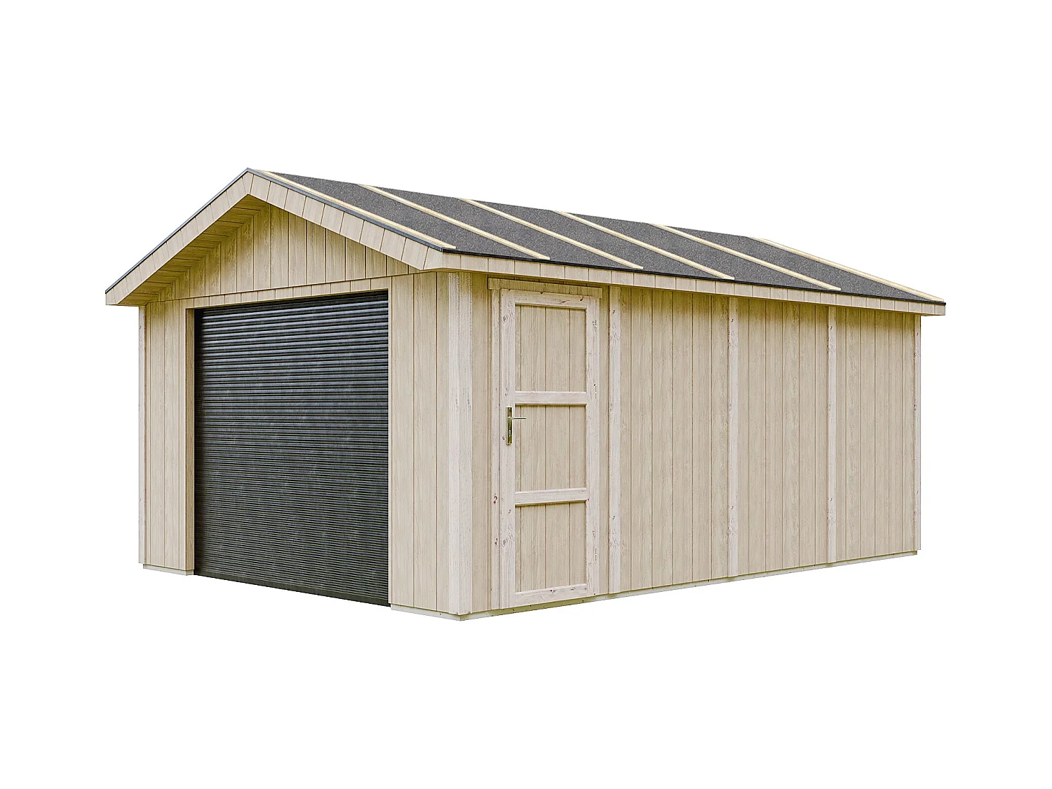 Garage QUALITÉ PREMIUM 17 m² - L378xl530 cm- Timbela M991B