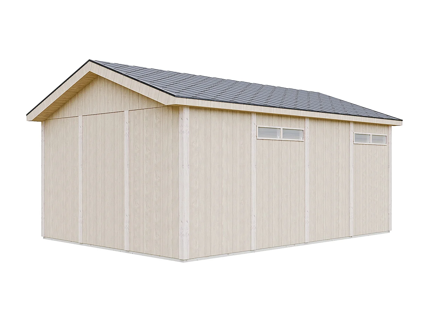 Garage qualité premium - 17 m² L378xl530 cm - garage pour auto, moto, vélos, machines de jardinage - M991B