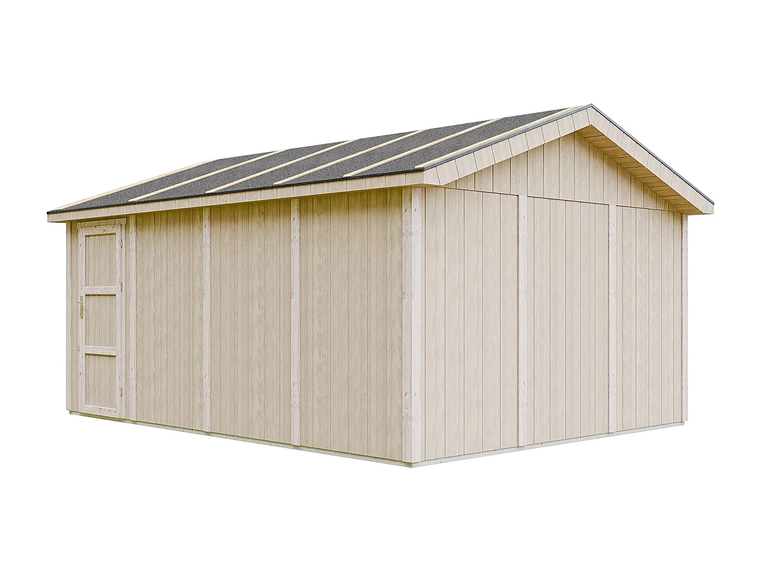Garage qualité premium - 17 m² L378xl530 cm - garage pour auto, moto, vélos, machines de jardinage - M991B