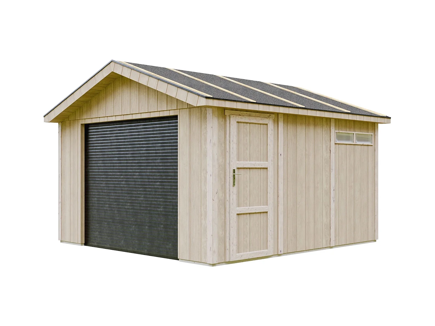 Garage QUALITÉ PREMIUM 13 m² - L378xl412 cm - Timbela M990B