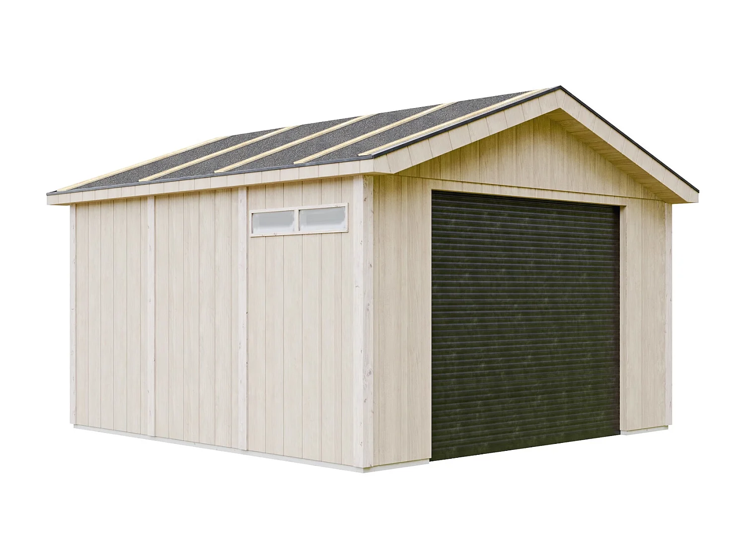 Garage QUALITÉ PREMIUM 13 m² - L378xl412 cm - Timbela M990B