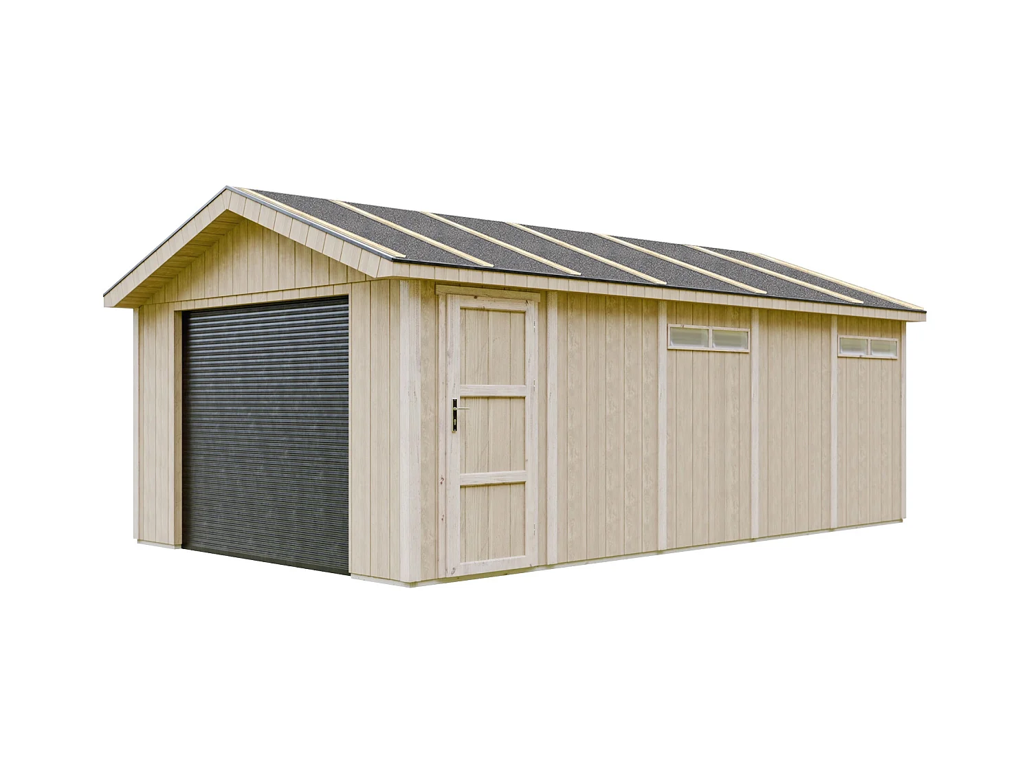 Garage Qualité Premium 21 m²- L378xl648 cm- Timbela M992B