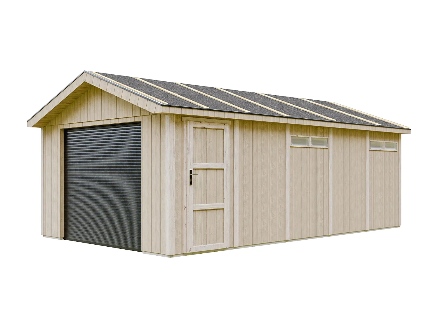 Garage Qualité Premium 21 m²- L378xl648 cm- Timbela M992B