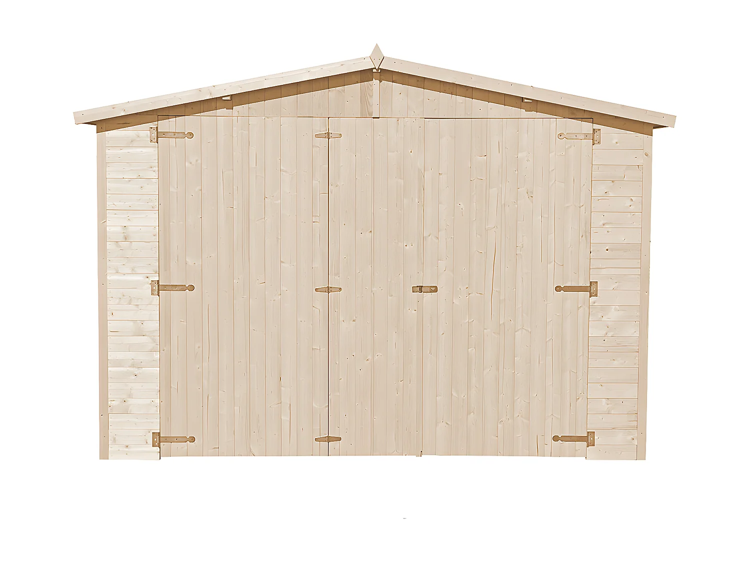 Holzgarage - Abstellraum mit Fenstern- H222x616x324 cm /18 m2 - TIMBELA M102
