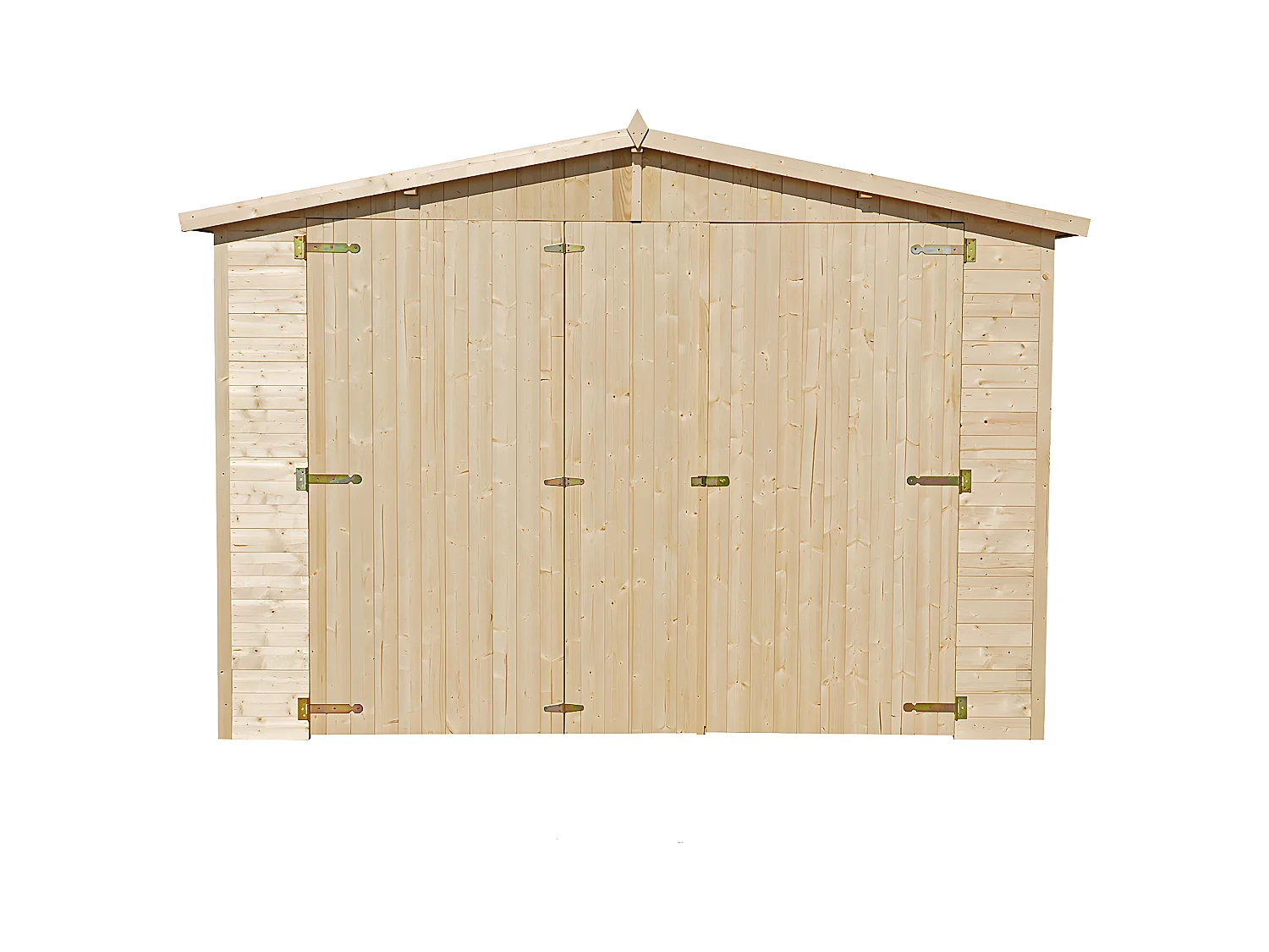 TIMBELA M101 Holzgarage - Abstellraum mit Fenstern - H222x516x324 cm/15 m²