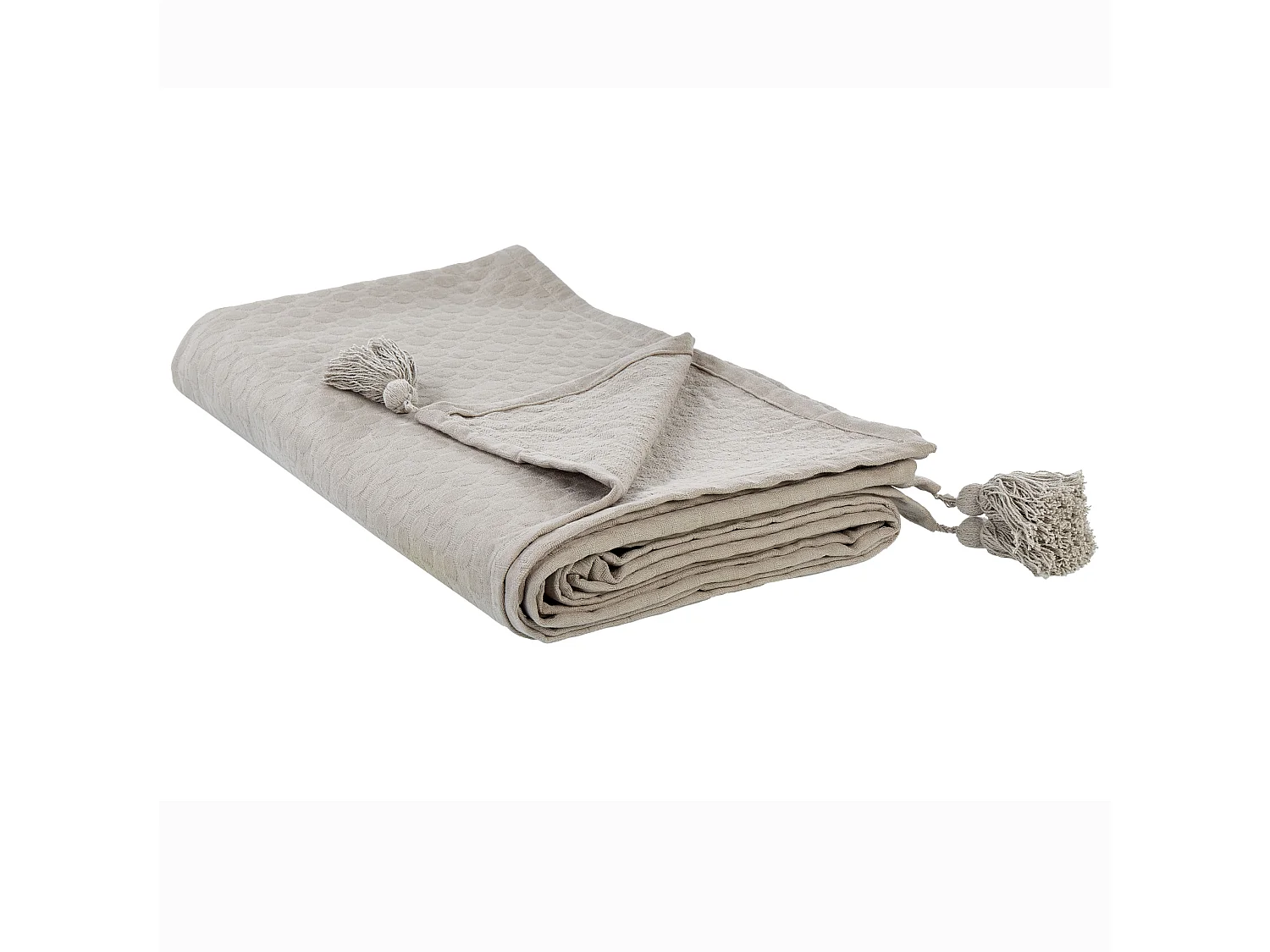 Tagesdecke LINDULA Baumwolle 200 x 220 cm Taupe
