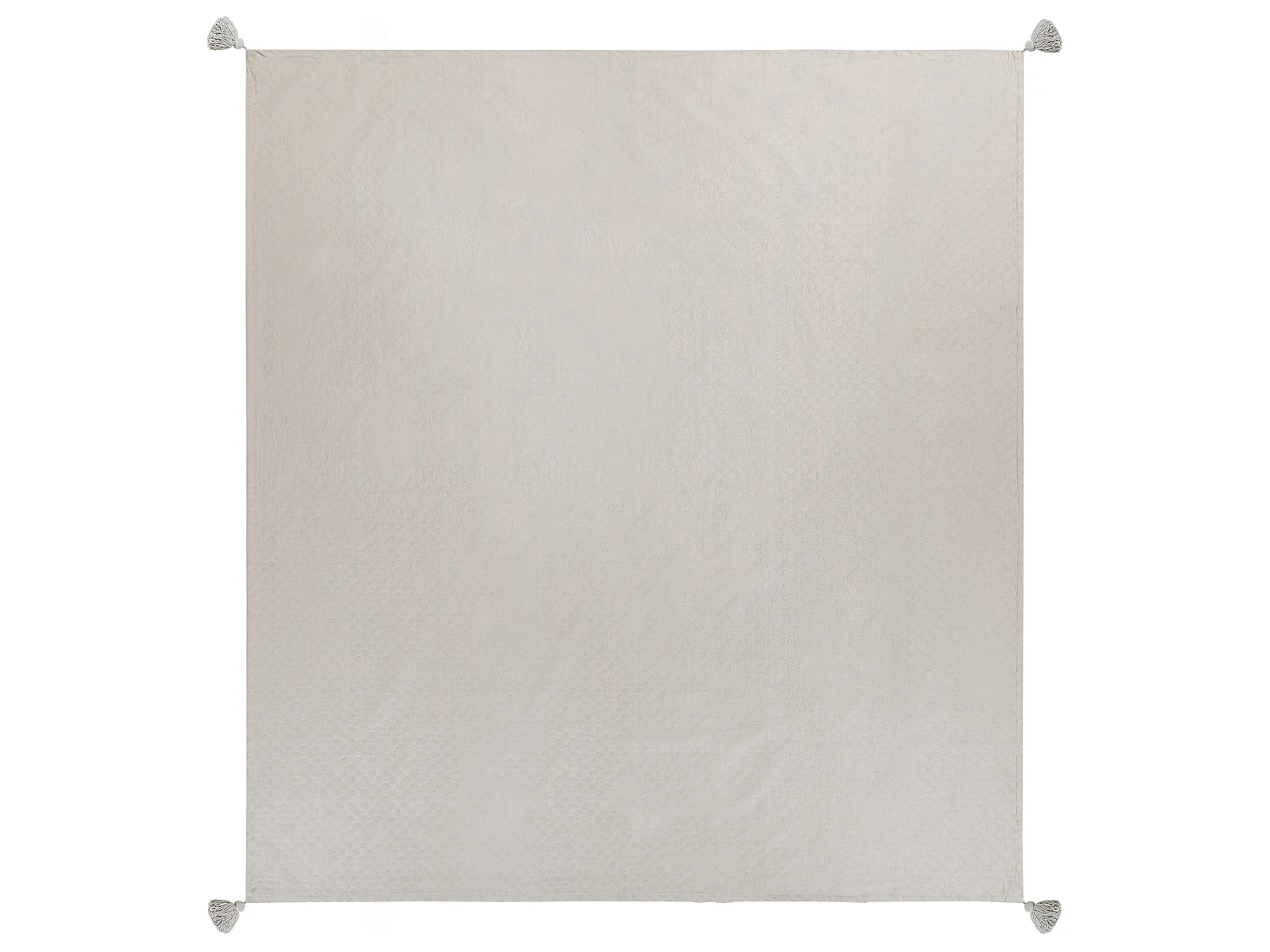 Couvre-lits LINDULA Coton 200 x 220 cm Taupe
