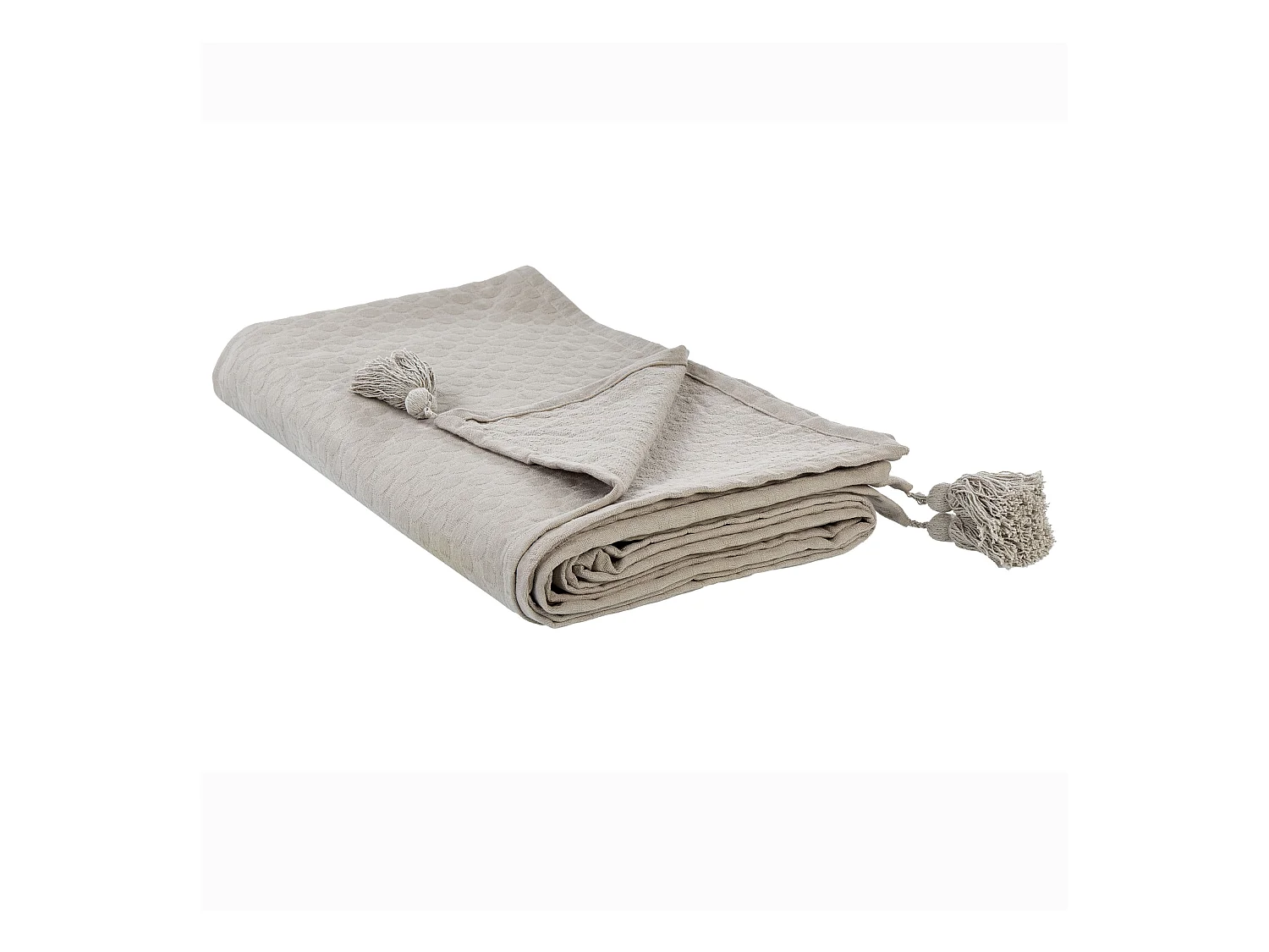 Couvre-lits LINDULA Coton 150 x 200 cm Taupe