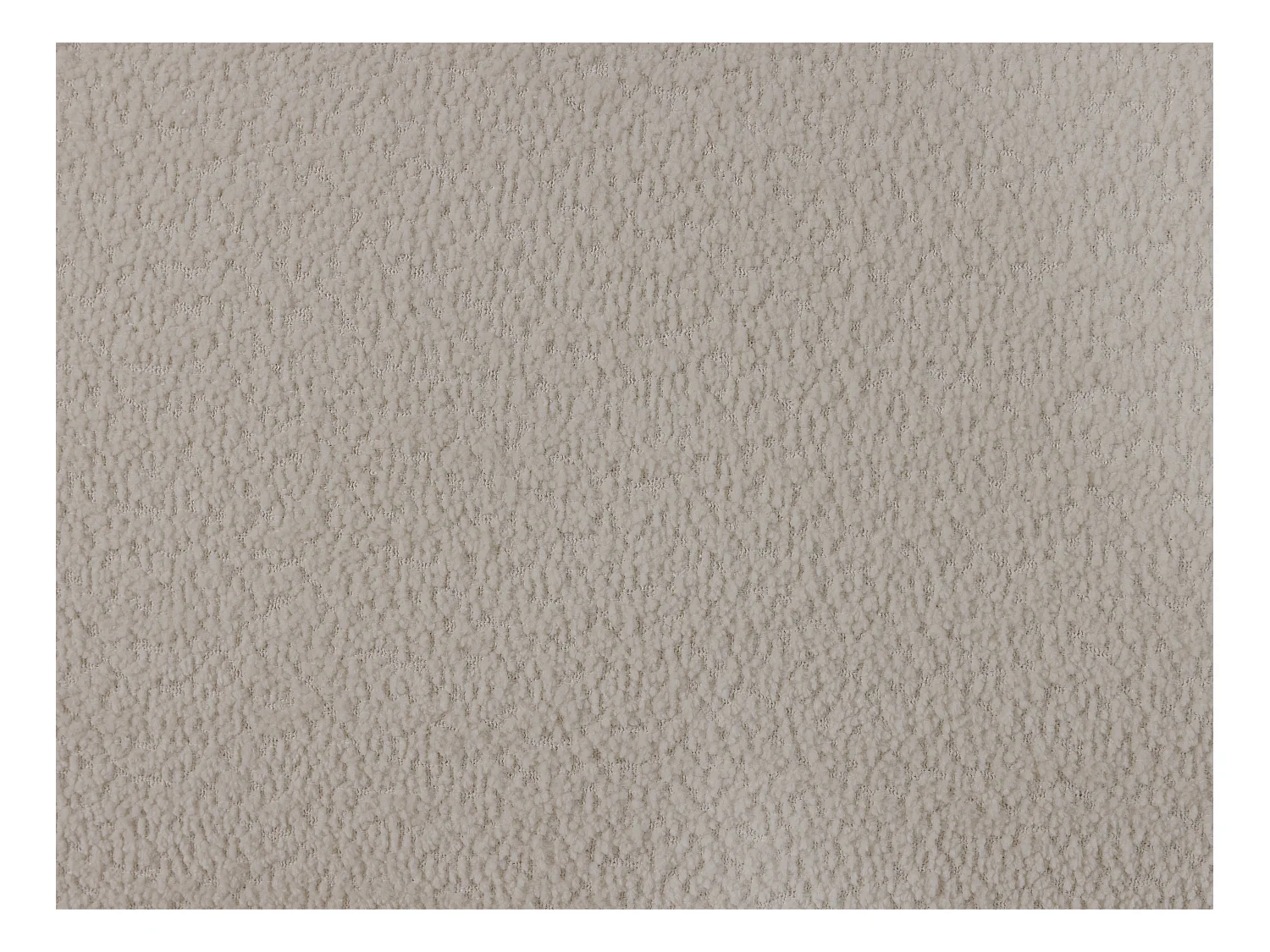 Sofá cama de 3 plazas de tela bouclette crema ISSORO