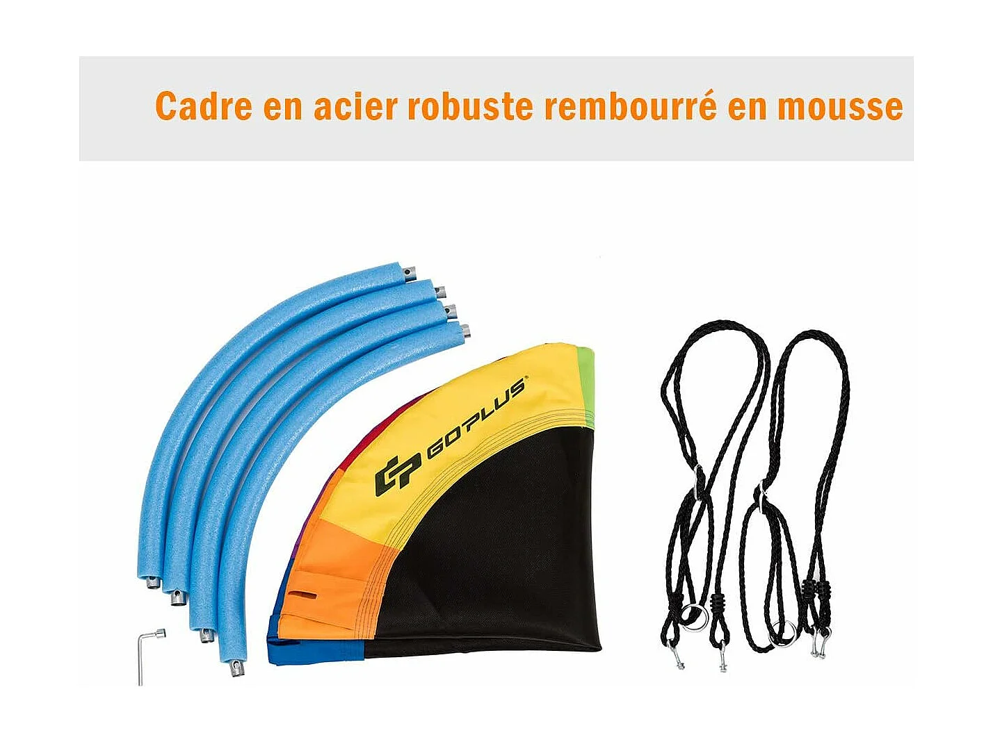 Balançoire Nid d’Oiseau Rond 100 CM de Diamètre pour Arbre Supporté de Charge Maximale 150 KG Extérieur Multicolore