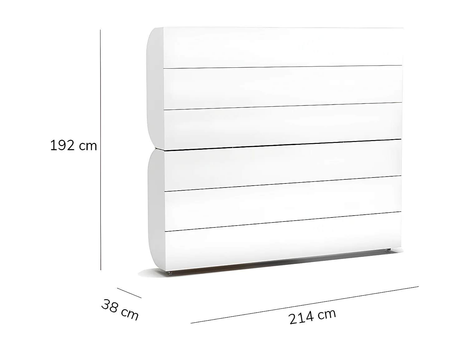 Lit superposé escamotable blanc 90x200/90x200cm