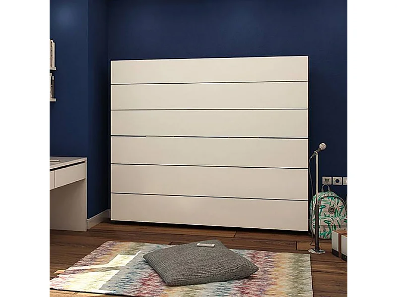 Opklapbaar stapelbed wit 90x200/90x200cm