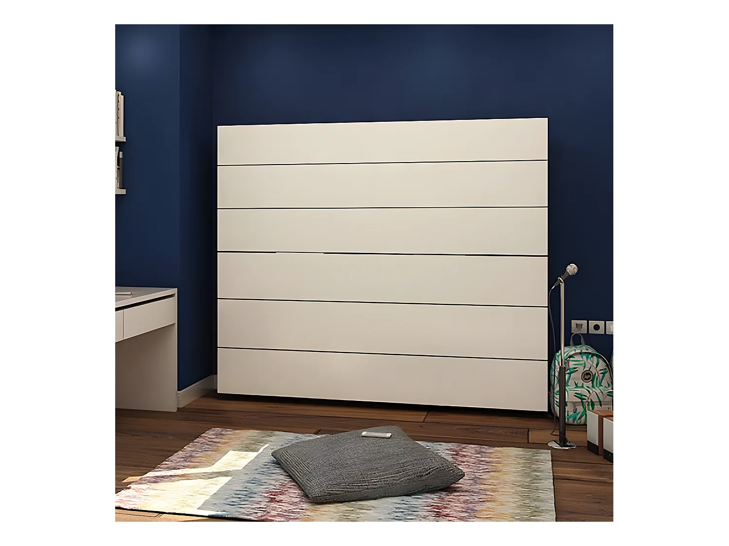 Etagenbett klappbar + Matratzen weiß 90x200/90x200cm