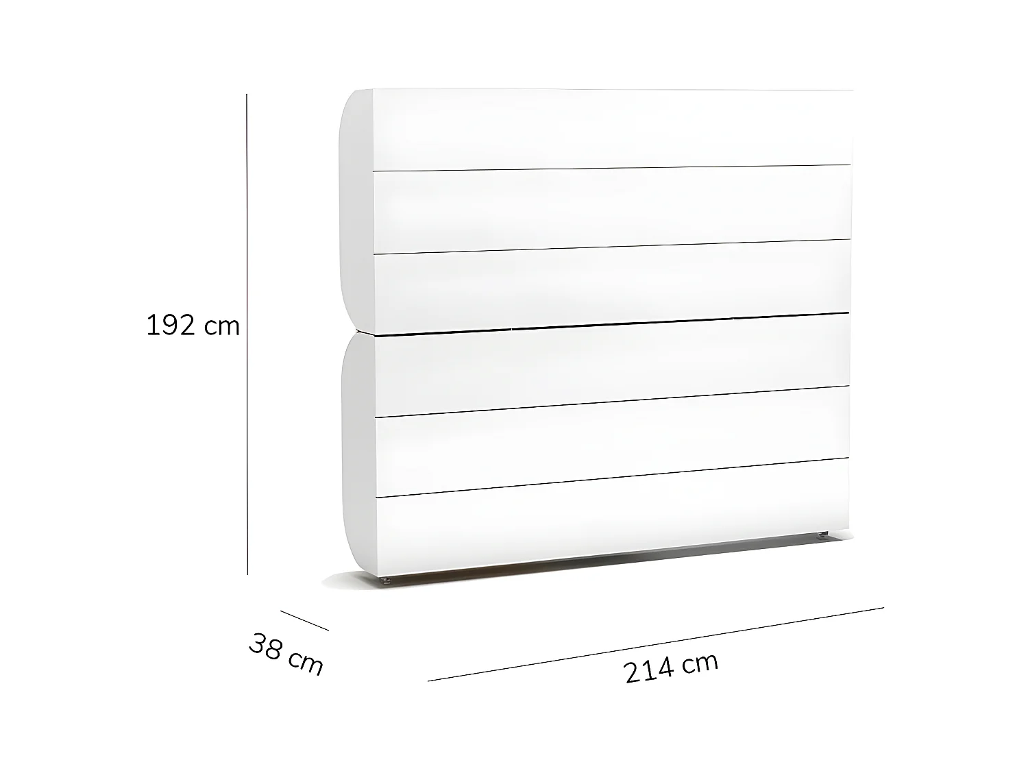 Etagenbett klappbar + Matratzen weiß 90x200/90x200cm