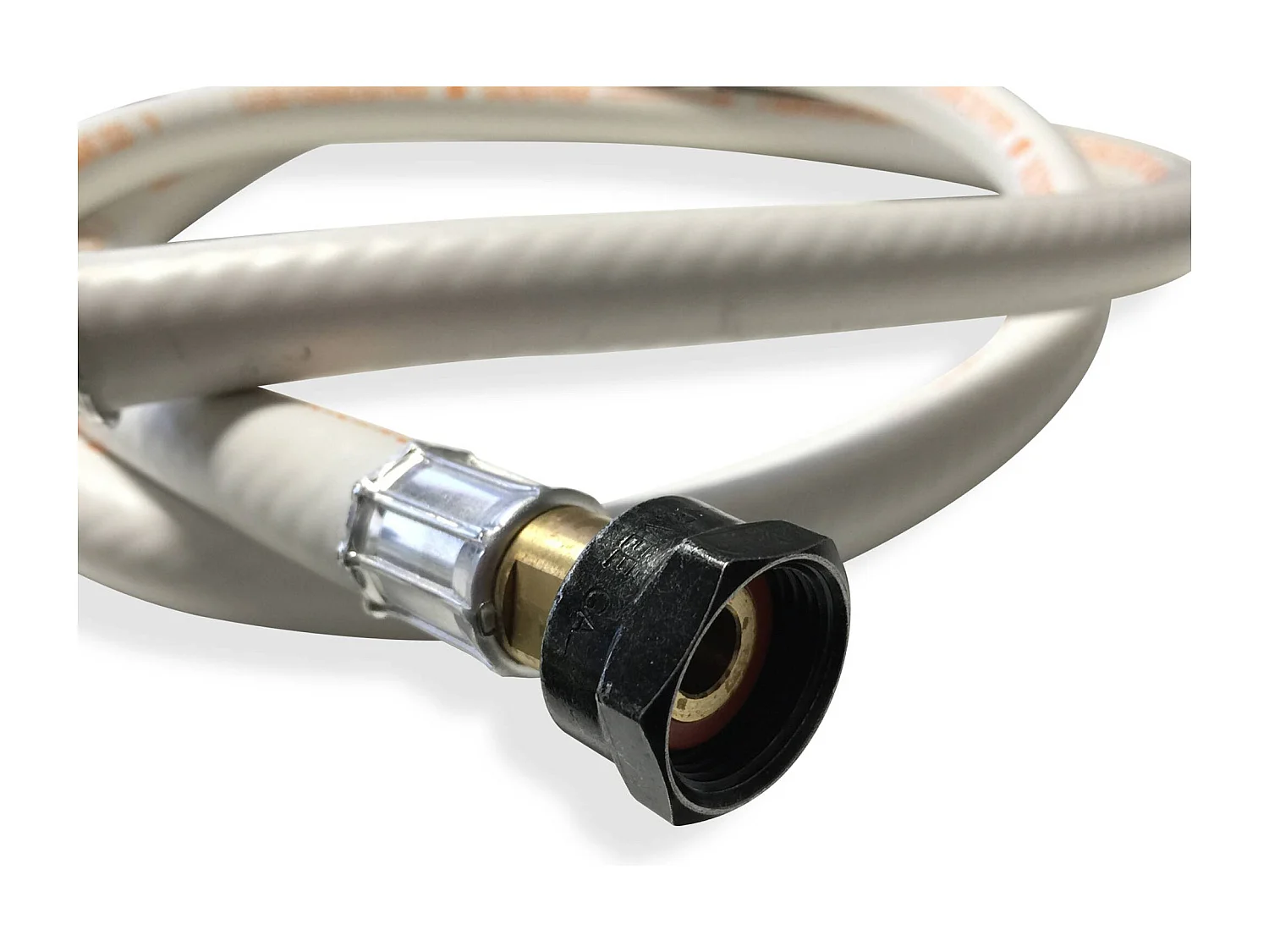 Flexible gaz NF. tuyau à embouts mécaniques - élastomère renforcé. G1/2 - M20x1.5 . Validité 10 ans. joints inclus. propane ou butane. 1.5m