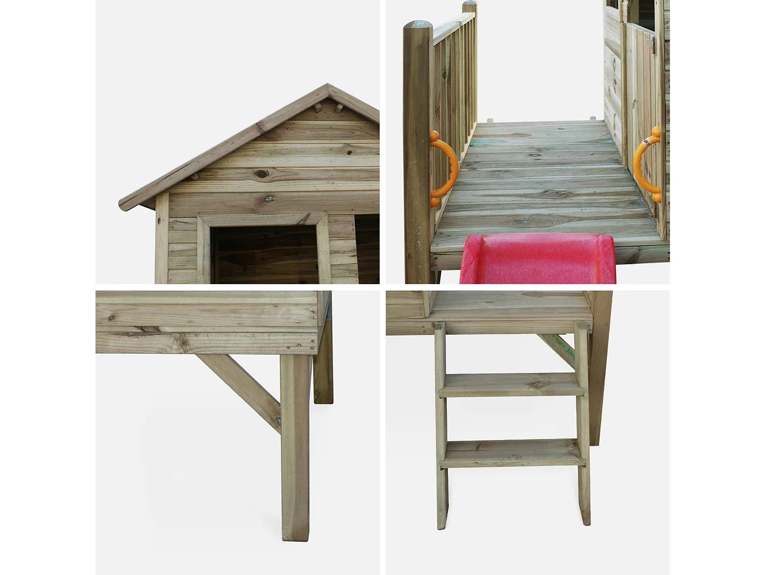 Maisonnette en bois 2m² - Magnolia - cabane pour enfant en pin autoclave