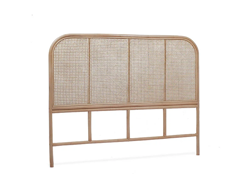 Cabecero de ratán natural y caña madera