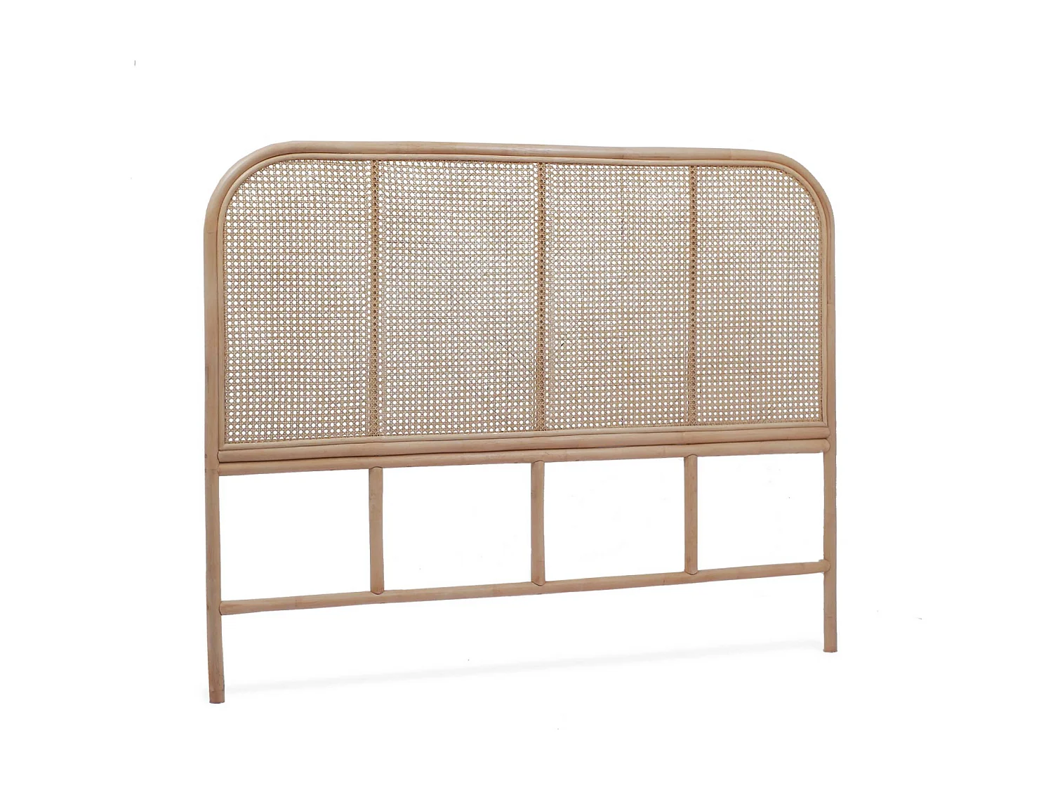 Cabecero de ratán natural y caña madera