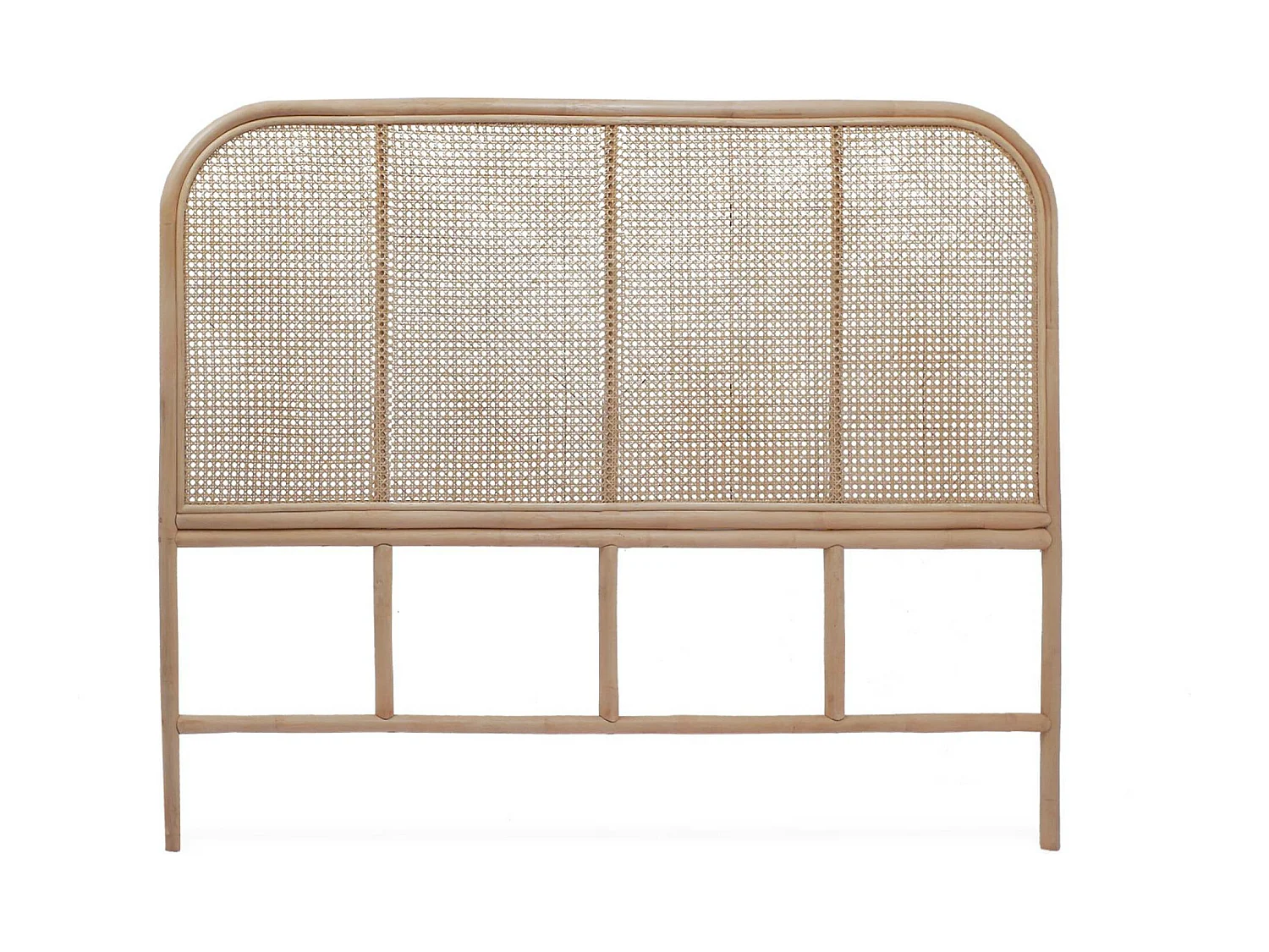 Cabecero de ratán natural y caña madera