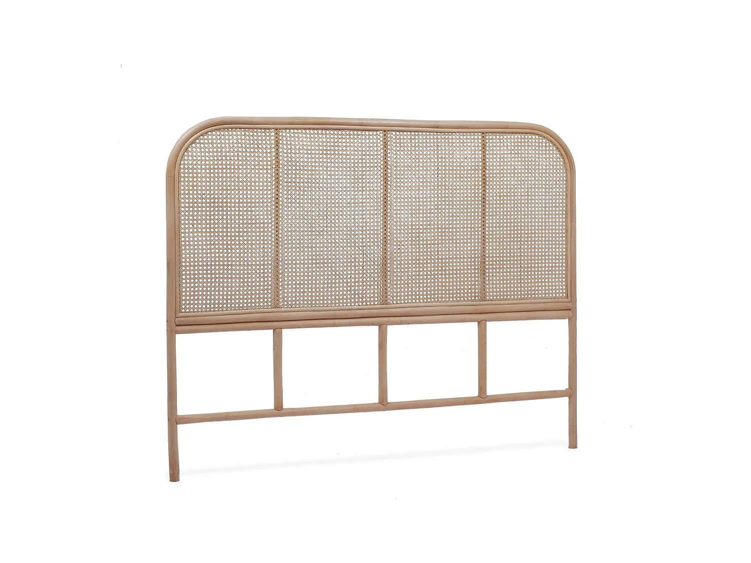 Tête de lit en rotin naturel et cannage. L 140 x P3 x H110cm