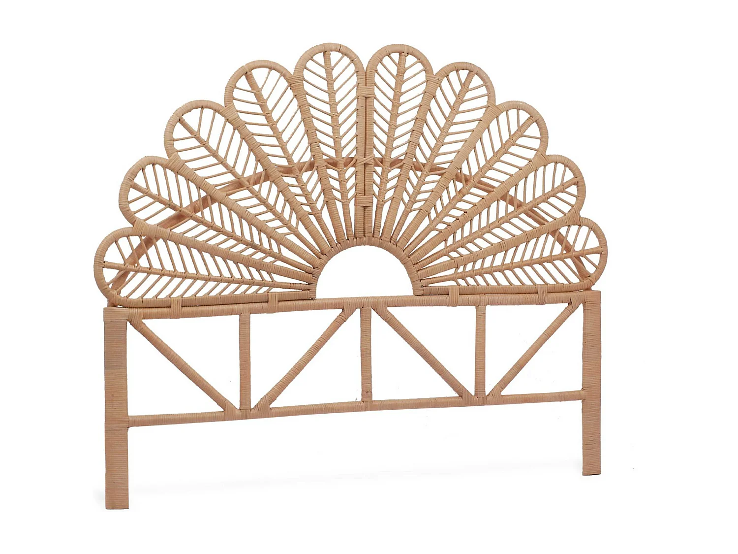 Tête de lit en rotin naturel. Anggun. 160x6x130 cm