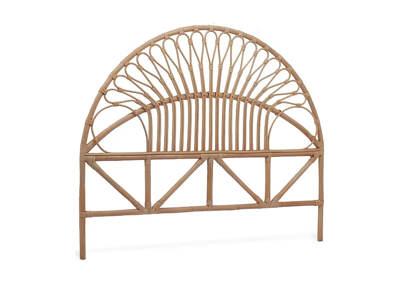 Tête de lit en rotin naturel. L 140 x P3 x H115cm