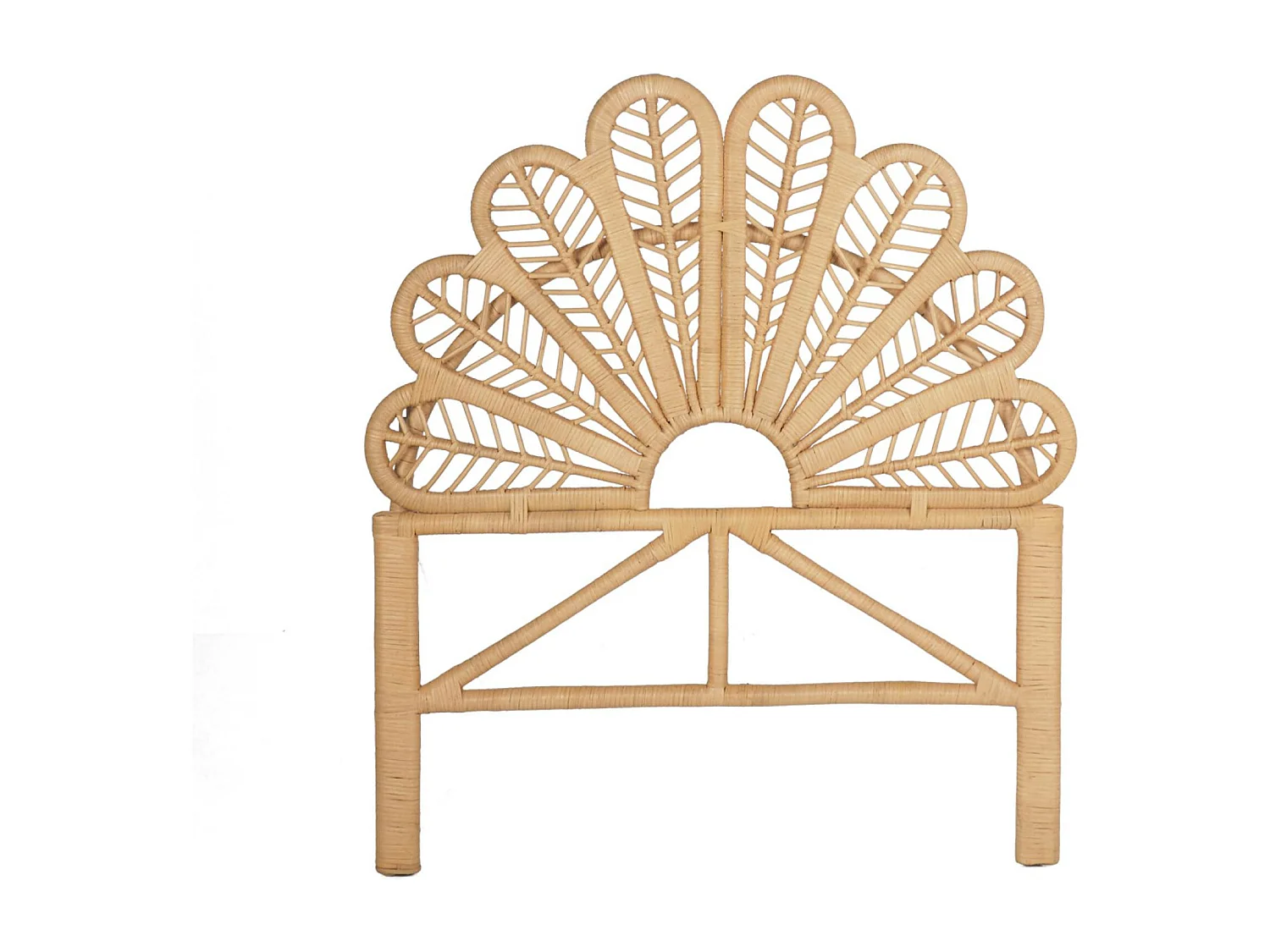 Testata in rattan naturale