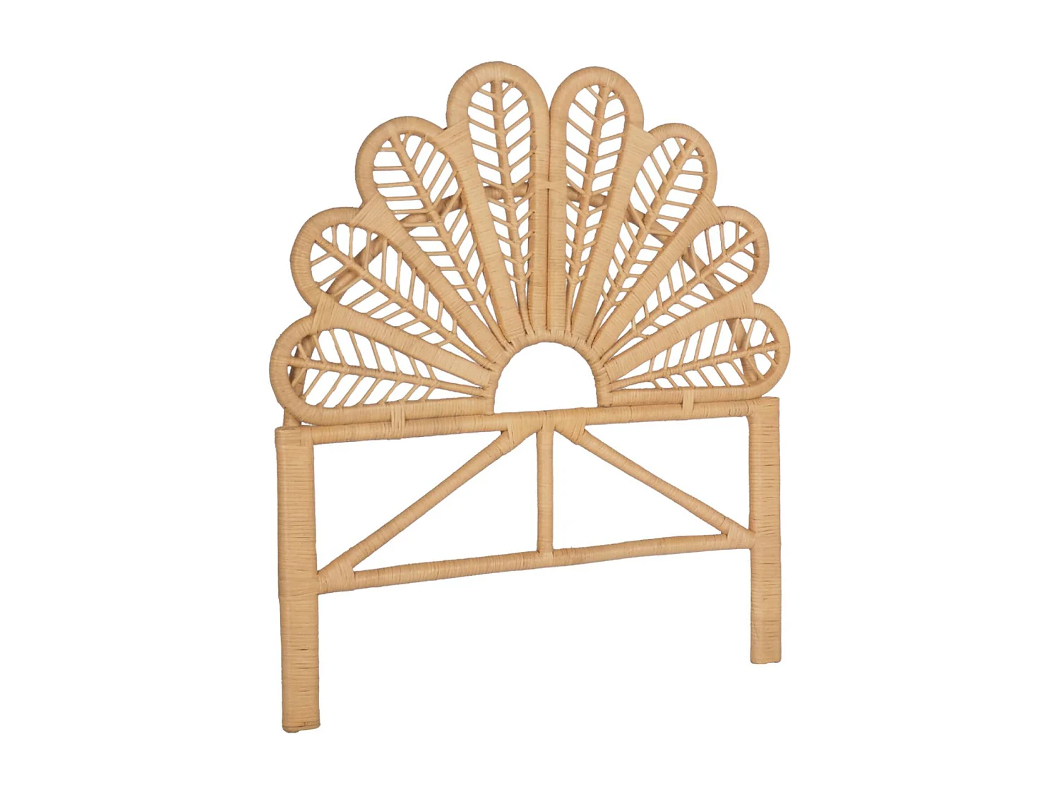 Tête de lit en rotin naturel pour chambre enfant 90 x 100cm