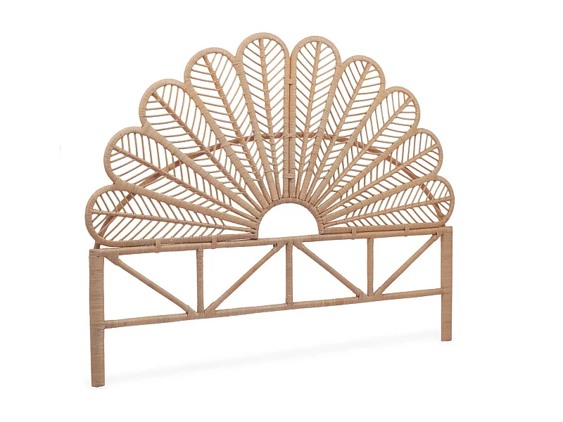 Tête de lit en rotin naturel  L 140 x P6 x H115cm