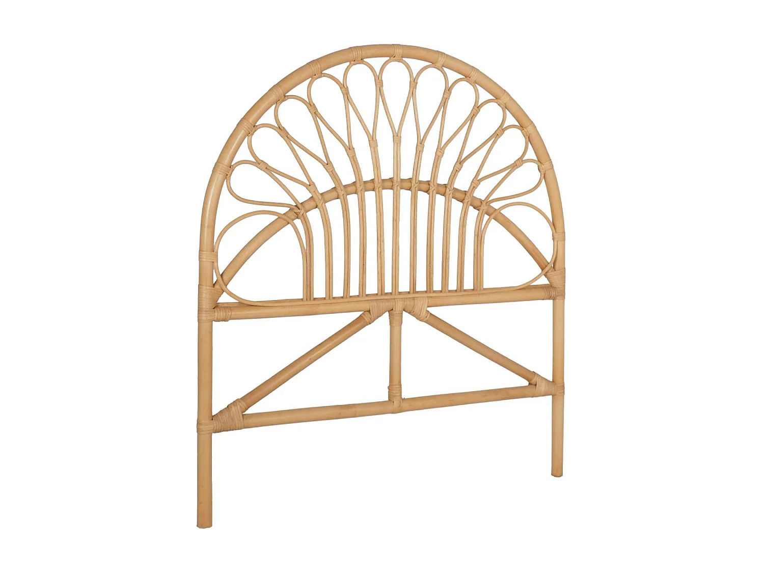 Tête de lit en rotin naturel pour chambre enfant.90x100cm Malacca