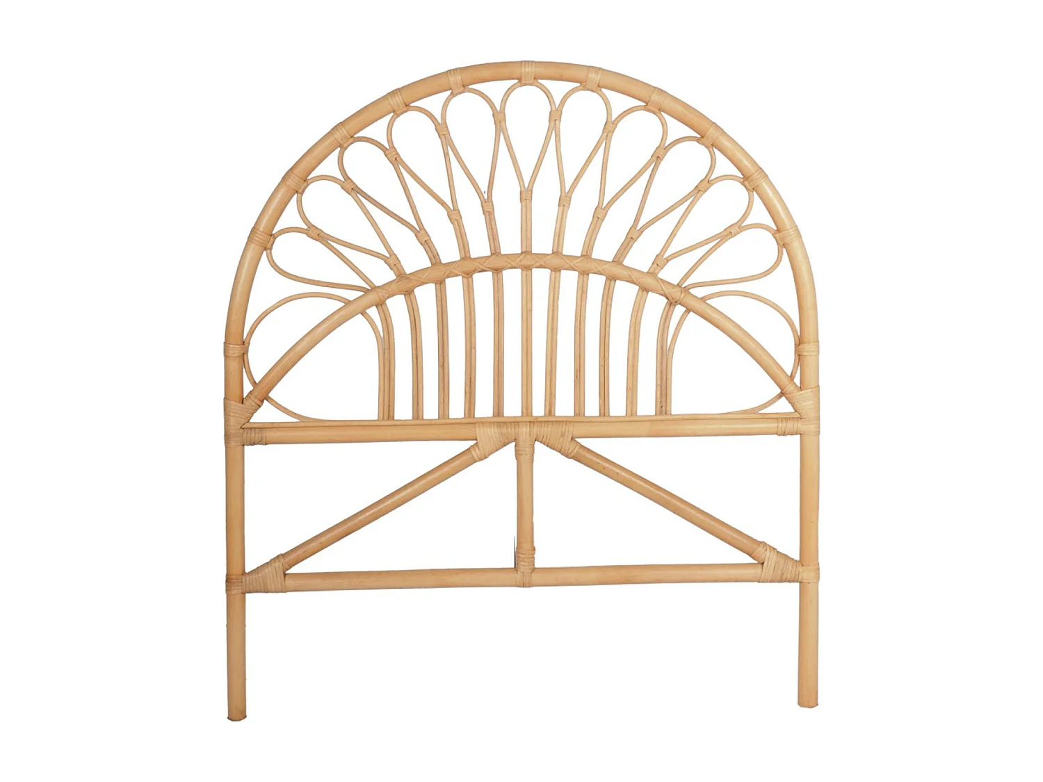 Tête de lit en rotin naturel pour chambre enfant.90x100cm Malacca