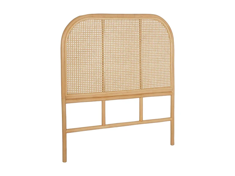 Cabecero de ratán natural y caña