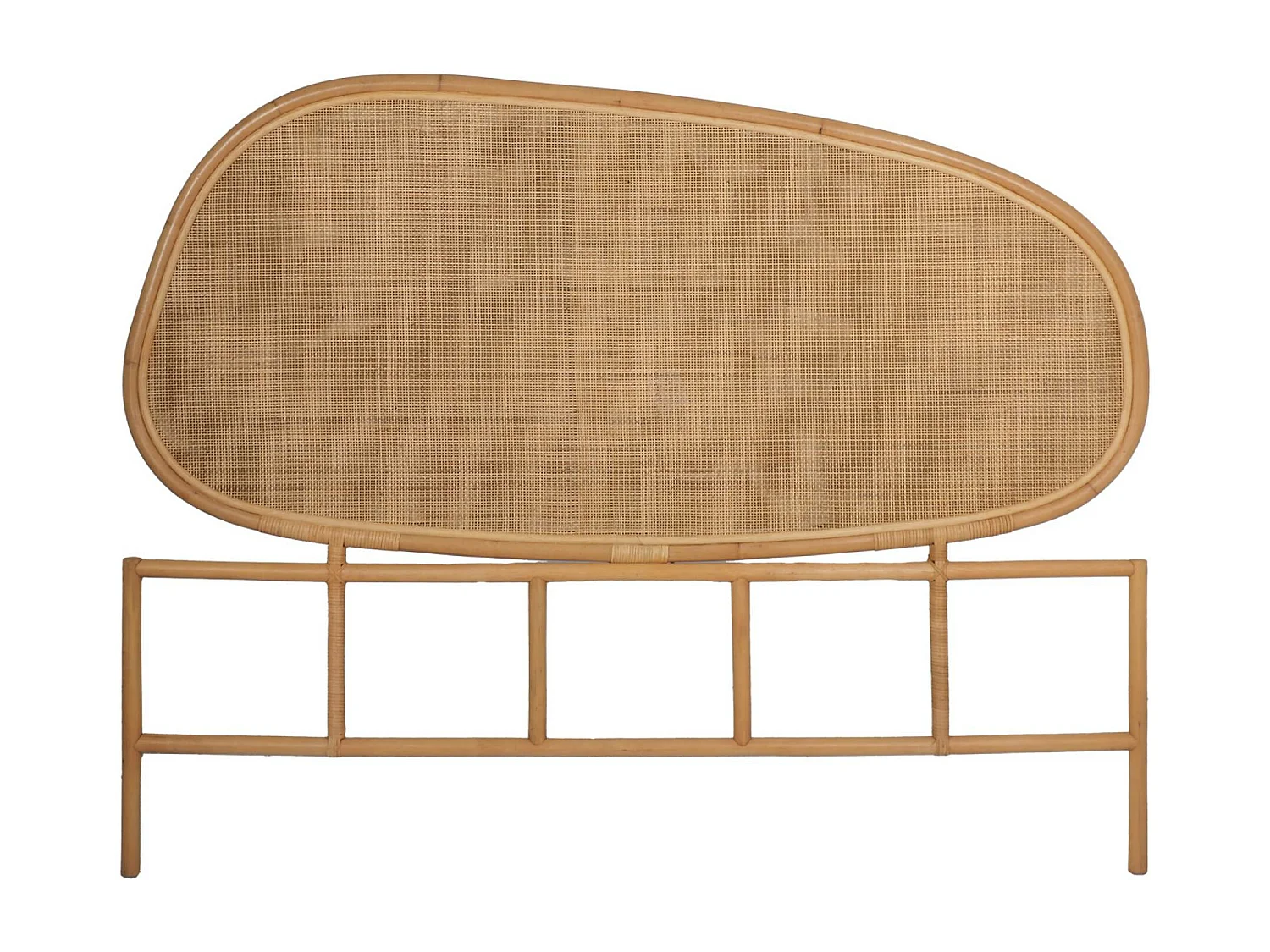 Tête de lit organique en rotin naturel SAMOA 160cm