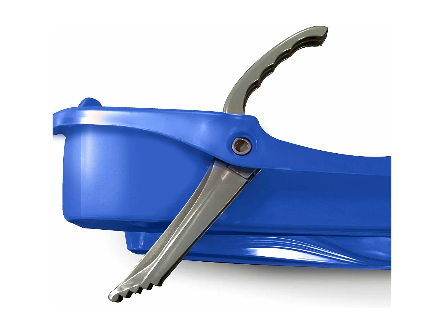 Trineo con frenos y cuerda de 2 plazas, set de 2 azul