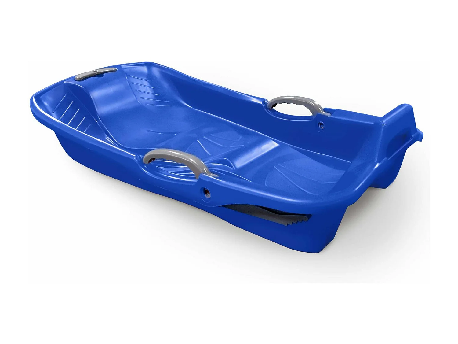 Trineo con frenos y cuerda de 2 plazas, set de 2 azul