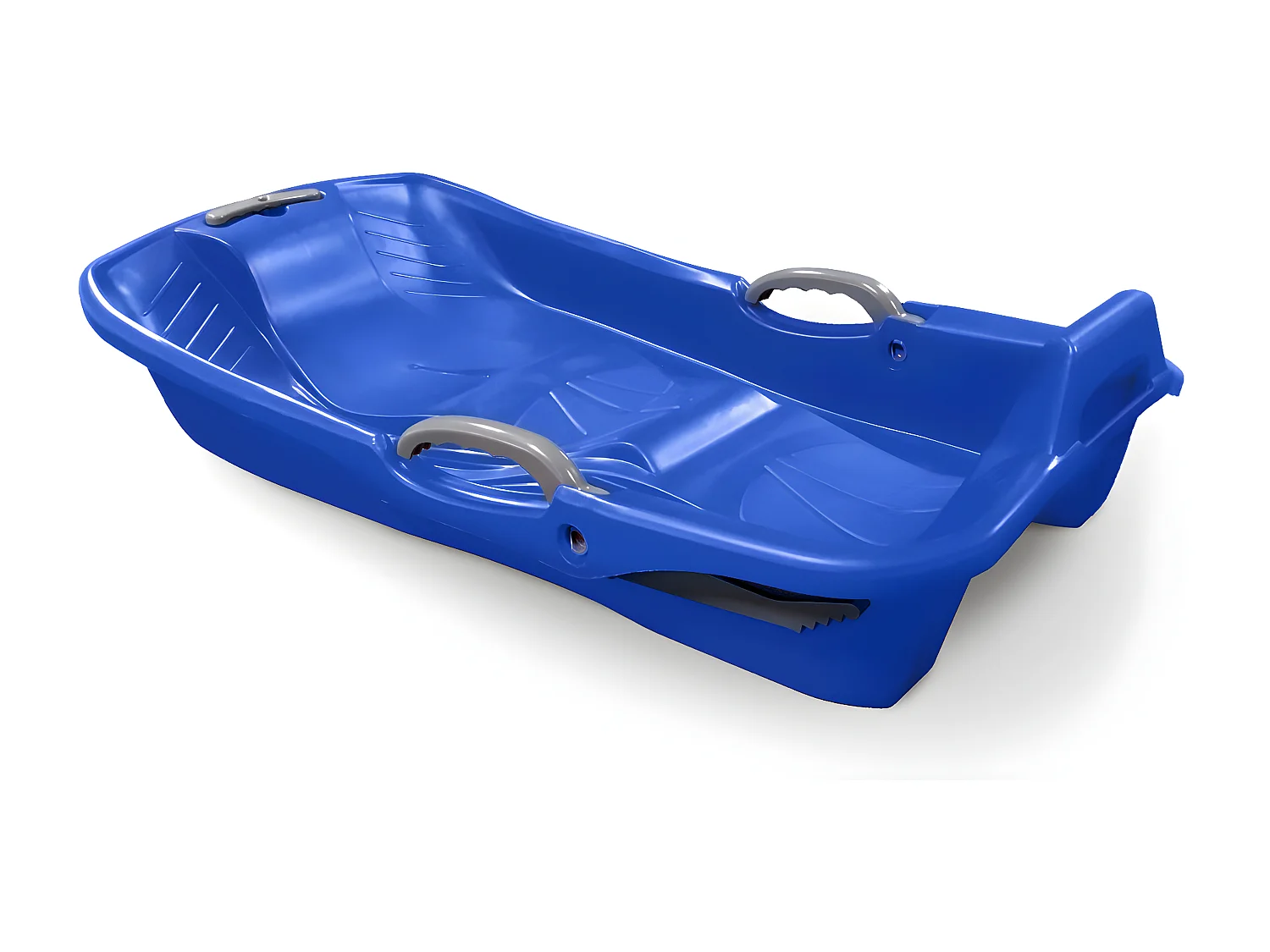 Trineo con frenos y cuerda de 2 plazas, set de 2 azul