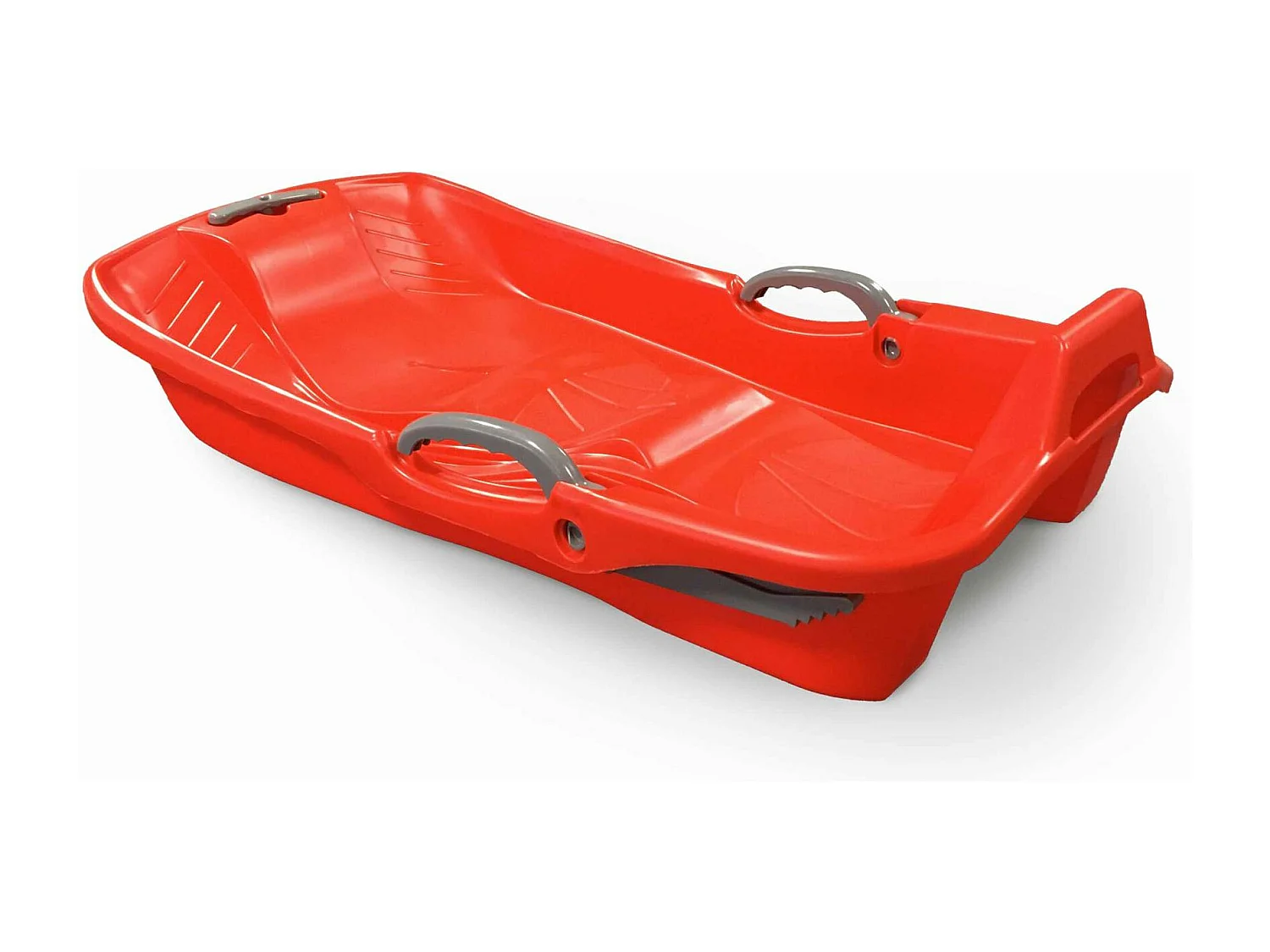 Trineo con frenos y cuerda de 2 plazas, set de 2 rojo