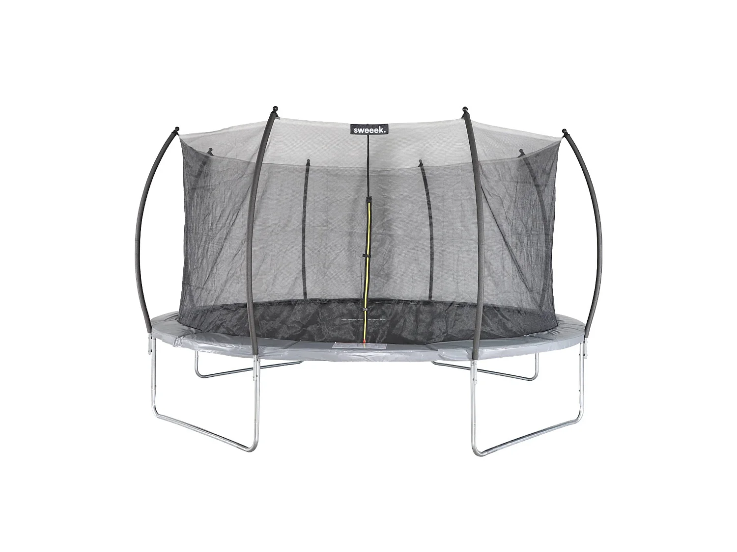 Cama elástica red interior con pack de accesorios, 490cm gris